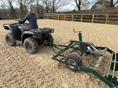 Arena Rake in British Racing Green