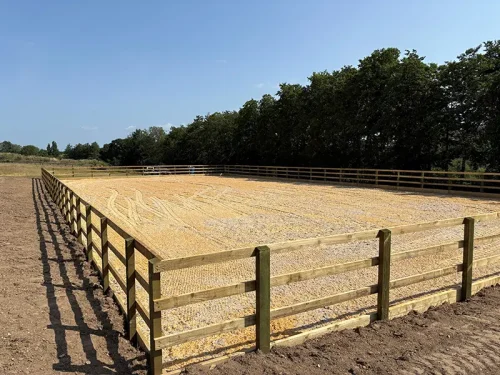 Completed equestrian arena
